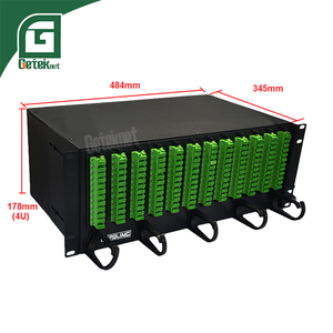 Panneau de brassage fibre optique GETEKnet personnalisable GPON/EPON 12-96 cœurs 19" pour montage en rack 6U avec connecteurs SC/<span class=keywords><strong>LC</strong></span>/APC ODF - Product Image 3