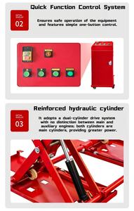 Lève-<span class=keywords><strong>voiture</strong></span> mobile à ciseaux 3000 kg - Équipement de levage hydraulique portable pour ateliers de réparation automobile - Product Image 4