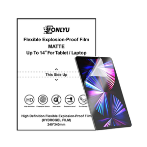 FONLYU - Lámina Protectora de Pantalla de Hidrogel TPU para Tablets, Protector de Pantalla Mate HD Flexible de <span class=keywords><strong>14</strong></span> Pulgadas para Portátiles, para Máquina de Corte - Product Image 1