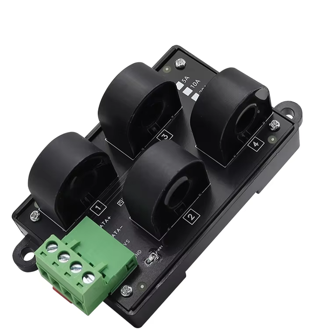 TAIHUA TD-3404C AC 0-50A Current Transducer Sensor RS485 Communication Modbus RTU Protocol DIN Rail Mount for Power Monitoring