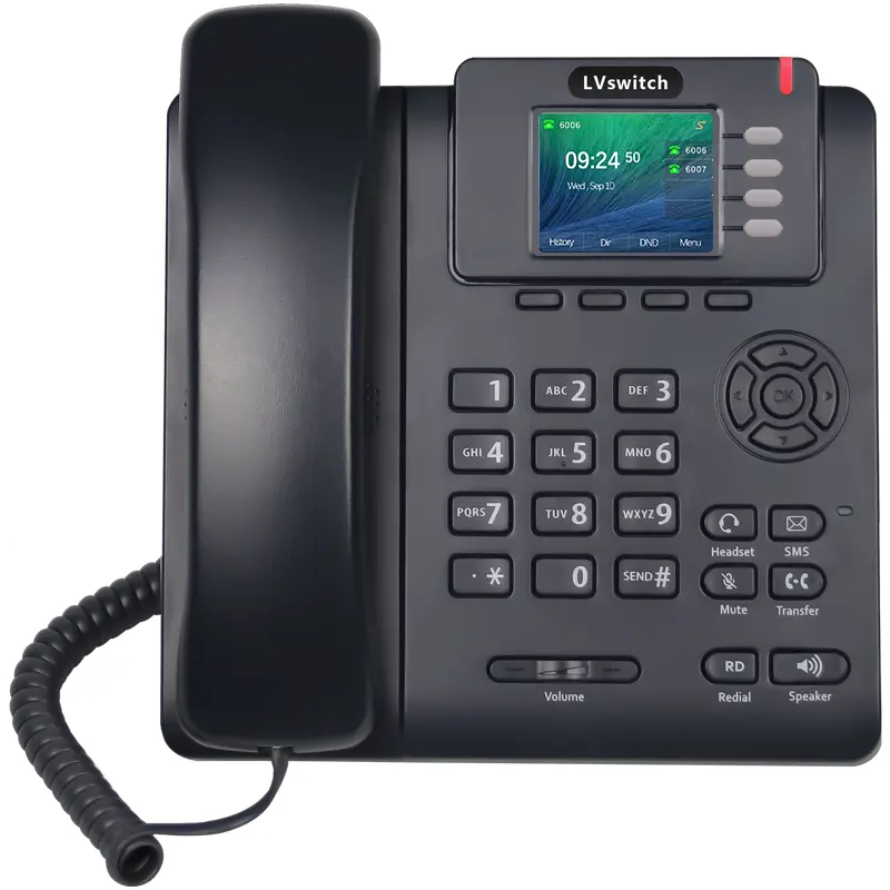 新しいカラースクリーンIP電話VoIP電話カスタマイズされた4つの一口回線SIP-T790
