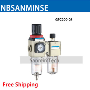 Unidad de Tratamiento de Aire NBSANMINSE GFC200 06 G18 GFC200 08 G14, Filtro, Regulador, Lubricador, Piezas Neumáticas - Product Image 4