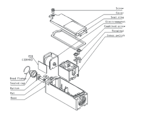 Interrupteur de fin de course électromagnétique pour ascenseur XURUI 220VAC 24VDC 190VDC - Product Image 4