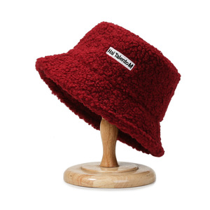 Chapeau bob en peluche polyester personnalisé avec logo tendance 2025, broderie, chaud pour l'extérieur, chapeau de pêcheur, hiver, fourrure moelleuse, femme, pêche - Product Image 3