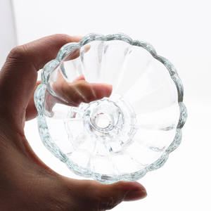 Pot en verre transparent en forme de fleur de lotus de <span class=keywords><strong>150</strong></span> <span class=keywords><strong>ml</strong></span>, récipient pour jus, dessert, salade, boisson, pouding, bol à crème glacée créatif et adorable - Product Image 6