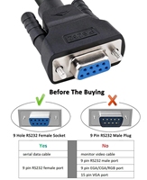 10 Ft RS232 D-Sub DB9 Hembra a Hembra Serial NULL (Crossover) Cable de datos de módem