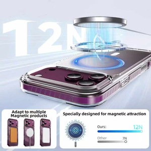 Coque <span class=keywords><strong>de</strong></span> protection intégrale hybride translucide antichoc avec protection d'écran surélevée pour iPhone 16 17 18 ProMax - Product Image 3