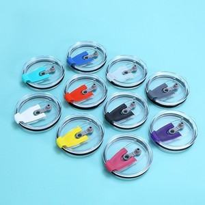 Wholesale Transparent Plastic Leakproof Replacement Lids for Coffee Mugs Sippy Cups <b>Car</b> Tumblers Reusable Drinkware Accessories - Product Image 2