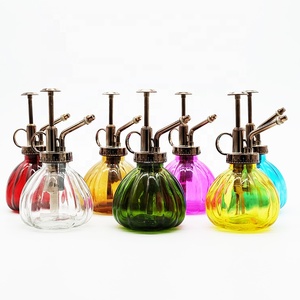 Brumisateur d'eau pour plantes en verre nervuré de style vintage de 200ml avec distributeur de pompe supérieure en <span class=keywords><strong>ABS</strong></span> de couleur dorée et pot de pompe - Product Image 3