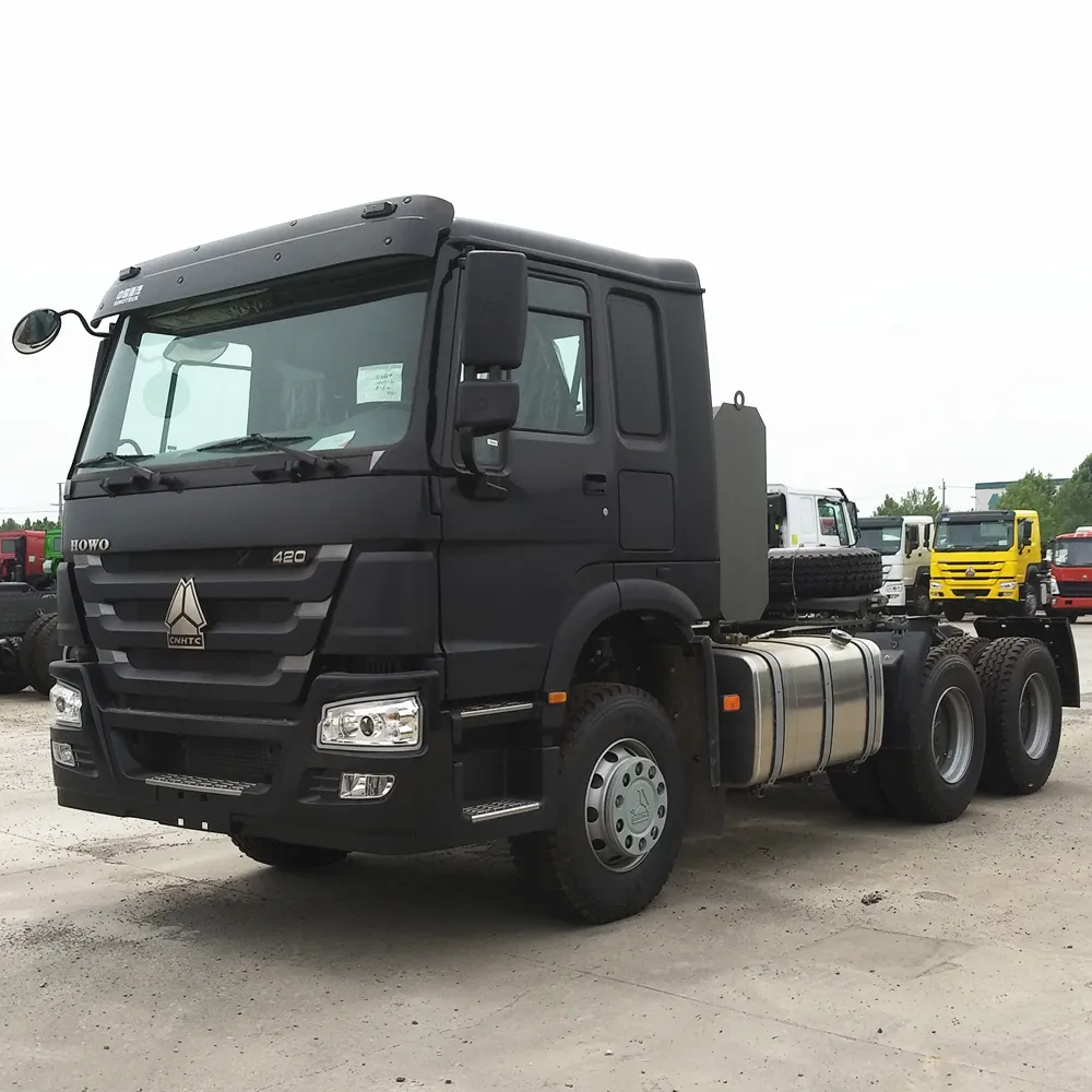 6*4 Wheel 420 HP New Sino 6x4 Prime Mover Right Hand Drive Sinotruk Howo Used Trailer Tractor Truck Head Trucks For Sale