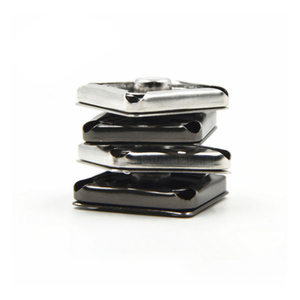 Bền vững flatback thể thao vuông prong kim loại Snap Nút mạ nút quần jean cho quần áo trẻ em - Product Image 5