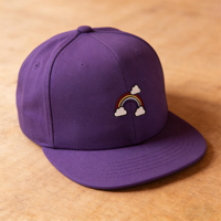 Gorro de Béisbol de 6 Paneles de Moda, Bordado de Nube Arcoíris, Ajustable, Unisex, Gorra de Calle, Estilo Hip Hop, para Deportes Diarios al Aire Libre