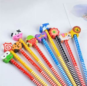 Children's Cartoon With Rubber Head Creative Hb Pupil Pencil Gift Stationery - Product Image 2