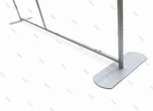 Tùy chỉnh 7.6x7.6 triển lãm gối trường hợp bối cảnh hiển thị với khung nhôm căng thẳng vải hai mặt gian hàng ảnh đứng biểu ngữ - Product Image 4