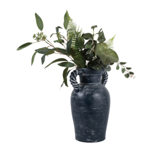 Vaso in terracotta con manici intrecciati, vaso per fiori di ispirazione vintage per soggiorno, camera da letto, decorazione da tavolo - Product Image 2