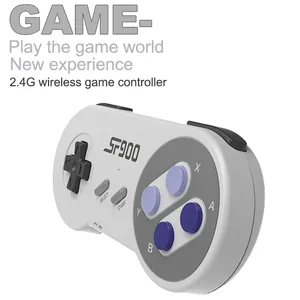 SF900 HD 16 Bit dahili 4700 + oyunlar el oyun oyuncu 2 Gamepad ile SNES kablosuz denetleyici 2.4 konsolu için Video oyunu G