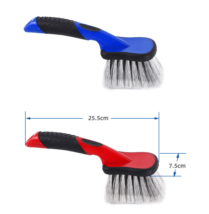 Fiber Filament Car Tire Brush Soft Bristle For Car Care Cleaning