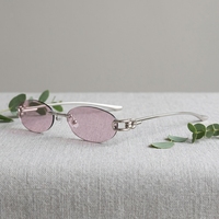 Lunettes de soleil en métal de haute qualité, polarisées UV400, ultra fines, minimalistes, légères, pour le bureau, les affaires et le quotidien