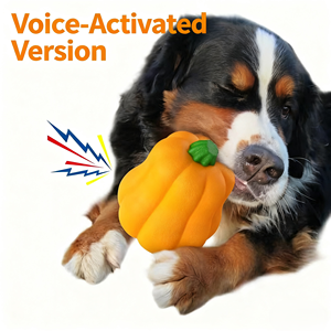 Juguete ecológico para <span class=keywords><strong>perros</strong></span> de interior/exterior, Bola de calabaza, suministro interactivo de TPR para mascotas para limpieza y molienda de <span class=keywords><strong>dientes</strong></span> - Product Image 4