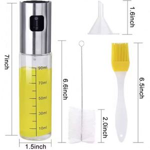Outdoor Camping BBQ 100ml <b>Small</b> Kitchen Cooking Glass Sprayer Olive Oil <b>Spray</b> <b>Bottle</b> With Scale for Salad Making Baking Frying - Product Image 6