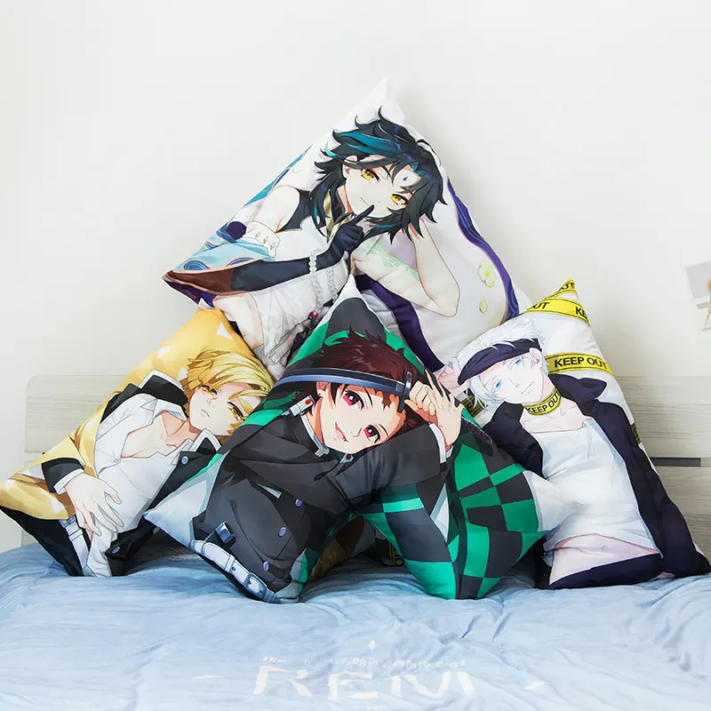 New Fabrics made pillowcases anime dakimakura pillow irregular shaped custom printed pillow covers