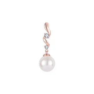 High Quality Rose Gold Plated Pearl Pendant Elegant and Timeless 925 Sterling Silver Freshwater Pearl Pendant Jewelry for Women