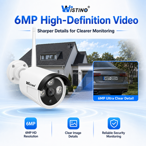 Système de surveillance <span class=keywords><strong>NVR</strong></span> Wistino 4CH 6MP avec audio bidirectionnel, vision nocturne couleur, détection de mouvement, système CCTV pour hôtel et complexe hôtelier - Product Image 5