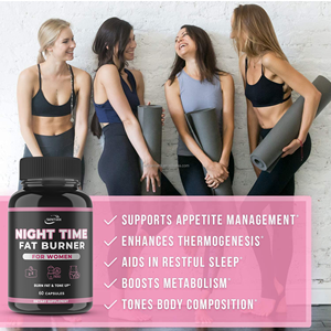 Compléments alimentaires et à base de plantes OEM Body <span class=keywords><strong>Fit</strong></span> Belly Burn Beauty Brûleur de graisse nocturne Capsules de santé pour adultes - Product Image 2