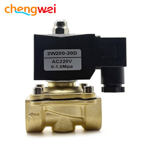 Válvula Solenoide Naranja 2W200-20D AC220V de Latón Normalmente Cerrada para Control de Tuberías de Agua - Product Image 4