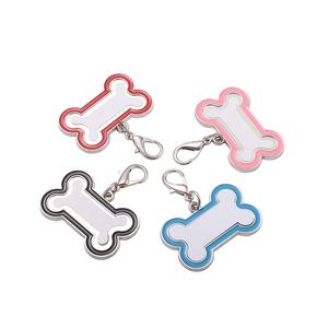 Großhandel Sublimation Blank Printer Eloxierte Custom Halskette Metall Knochen förmige Blank Chain Hunde marke - Product Image 1