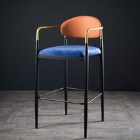 Tabouret de bar haut, chaise industrielle en métal pour pub, chaise de bar en bois massif, chaise de bar de restaurant, ensemble de chaises de bar de cuisine