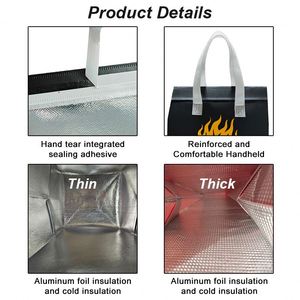 Sac isotherme personnalisé pour petites entreprises, en non-tissé rouge, pour emballage de café, thé, aliments, à emporter, recyclable, en matériau PP - Product Image 5