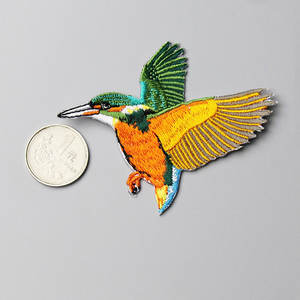 鳥の刺繍パッチに鳥の鉄WBG小さな刺繍パッチ - Product Image 2