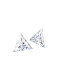 Prix de gros Moissanite taille trillion D Blanc VVS1 0.3-3 carats Synthétique de laboratoire Pierre en vrac à effet chromatique/éclat