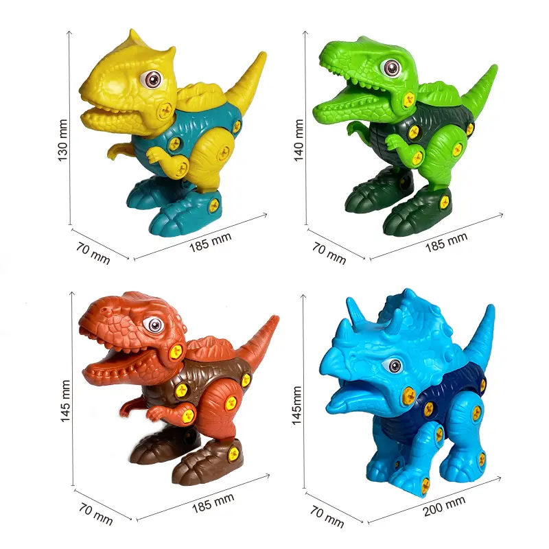 어린이 DIY 조기 교육 분해 공룡 나사 조립 3D 공룡 시뮬레이션 장식 장난감 세트