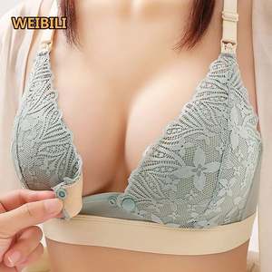 Soutien-gorge d'<span class=keywords><strong>allaitement</strong></span> femmes nuits d'<span class=keywords><strong>allaitement</strong></span> sous-vêtements de maternité coupe ouverte soutien-gorge d'<span class=keywords><strong>allaitement</strong></span> soutien-gorge sans trace et respirant vêtements de maternité - Product Image 1