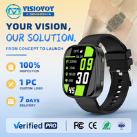Montre connectée numérique OEM Visiovoy 2027, montres connectées personnalisées pour le fitness, montre connectée étanche Android HW063