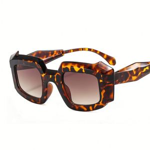 Custom Logo Vintage Unisex Colorful Oversized UV400 Jelly Color Big Frame Polygon Anti-Radiation Comfortable <b>Sunglasses</b> - Product Image 4