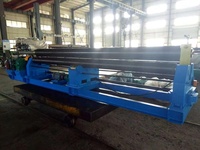 Machine à rouler les plaques à trois rouleaux de type mécanique Longsheng W11-8X3000 pour l'acier inoxydable et l'acier au carbone