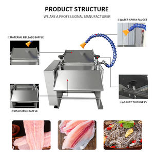 Fabrieksdirecte verkoop van automatische desktop vishuid-schilmachines voor de verwerking van zeevruchten en diepvriesvis-schilmachines - Product Image 2
