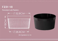 Plantador de plástico plisado grande F23118 para exportadores y mayoristas de orquídeas - Product Image 2