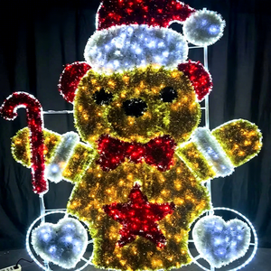 Décoration lumineuse LED pour poteau de rue de Noël, pour l'éclairage commercial extérieur et les décorations de fêtes - Product Image 1