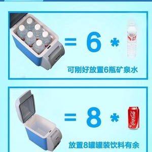 Portable Mini Refrigerator 7.5L Direct Cooling Car Use With 6 Bottles Capacity For Home And Vehicle - Product Image 1