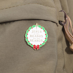 İsa mesih İnanç emaye pimleri hıristiyan din İncil İsa içinde çapraz Metal broşlar yaka rozeti takı hediyeler arkadaşlar için - Product Image 3