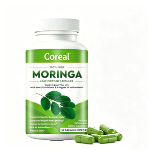 OEM/ODM ปรับแต่งได้ตามต้องการ โมริงก้าบริสุทธิ์ 100% 60 แคปซูล อาหารเสริมสมุนไพรต้านอนุมูลอิสระเพื่อสุขภาพ - Product Image 2