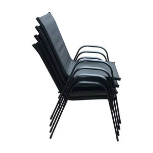 كرسي من Teslin مريح يسمح بالتهوية للاسترخاء في الهواء الطلق من المصنع الأكثر مبيعًا كرسي حديقة قابل للتكديس - Product Image 4