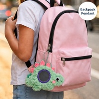 Kit de loisirs créatifs DIY pour enfants : Mini-miroir fonctionnel, animal en peluche à faire soi-même, jouet à enfiler et à laciner, pendentif de sac animal mignon, cadeau personnalisé