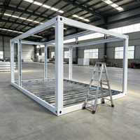 Structure de bâtiment modulaire pour entrepôts industriels et salles de stockage avec un cadre en acier de 20 pieds et 40 pieds
