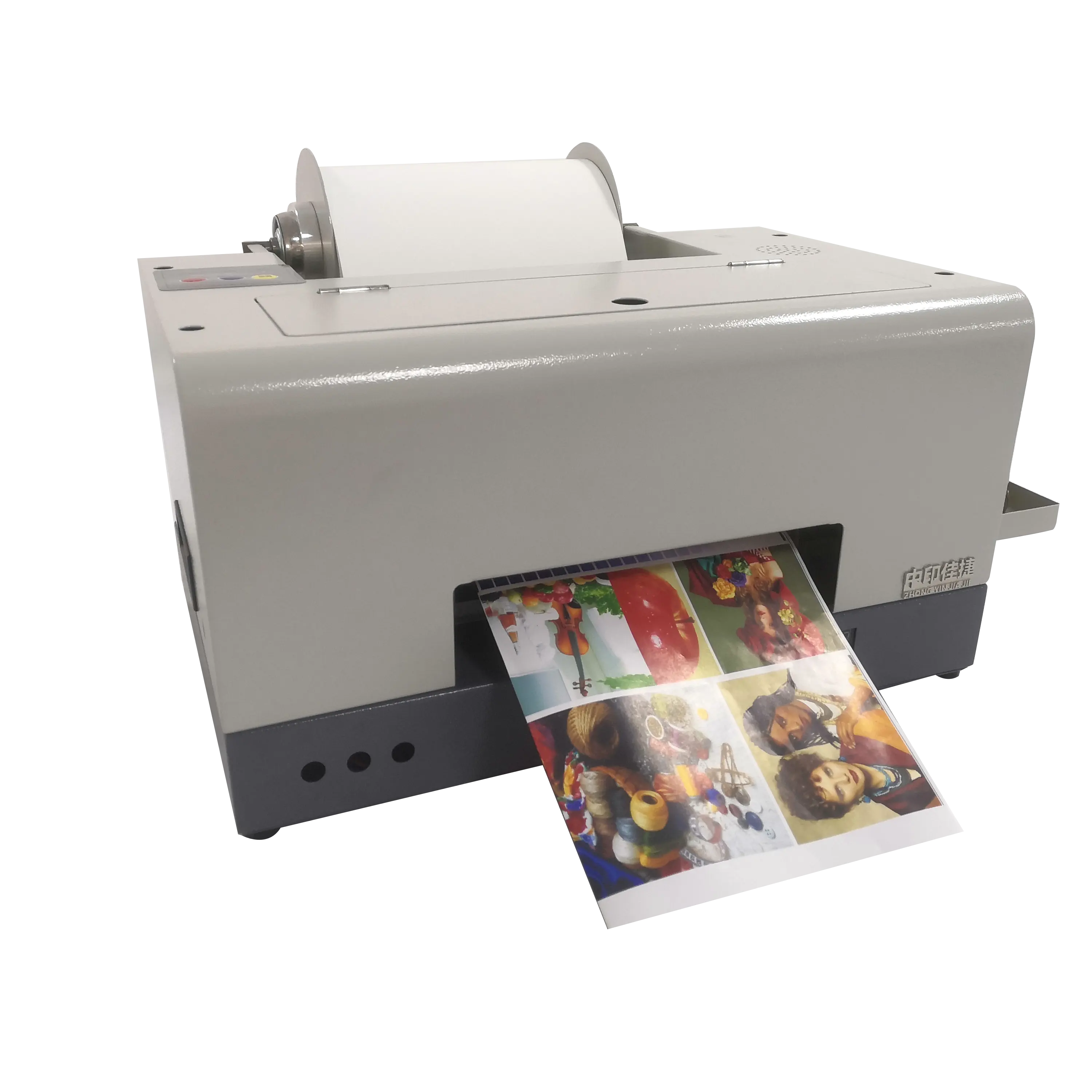 Fcolor Inkjet Color Barcode Label Printer Machine Mais recente atualização com 6 cores Interface USB Printing Machine