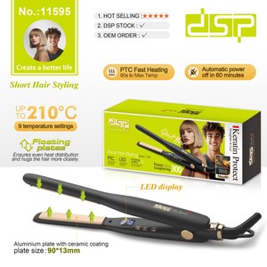 Plancha de Pelo Dsp 11595 con Placas de Cerámica, Pantalla Digital, Portátil, Eléctrica, 1000W - Product Image 5